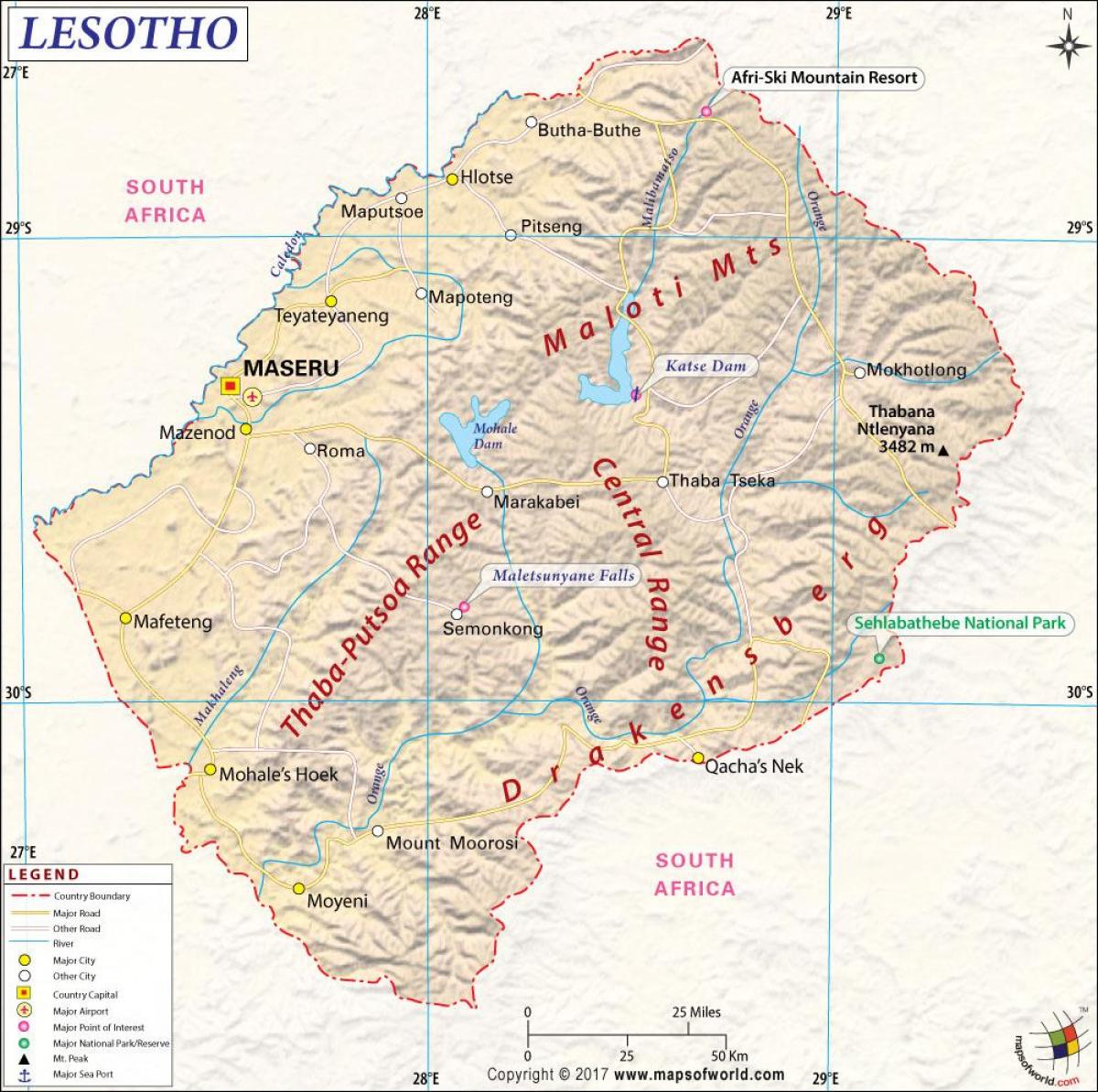 ლესოტო რუკა, სურათები